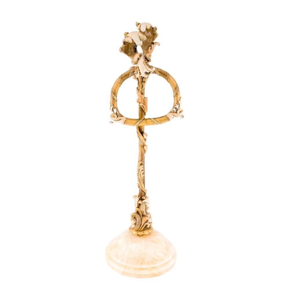 Jay Strongwater Arabesque Towel Ring